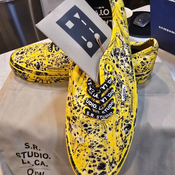 OTW Vans x S.R. Studio LA CA Authentic 44 Vibram Mens 10 Jackson Pollock Art NEW - Picture 2 of 16